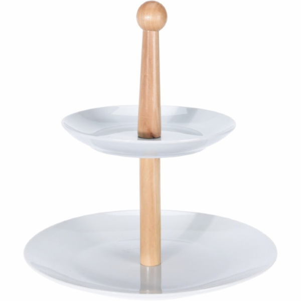 Etažér dvoupatrový porcelánový KO-628900200