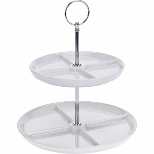 Etažér dvoupatrový porcelánový KO-795880410