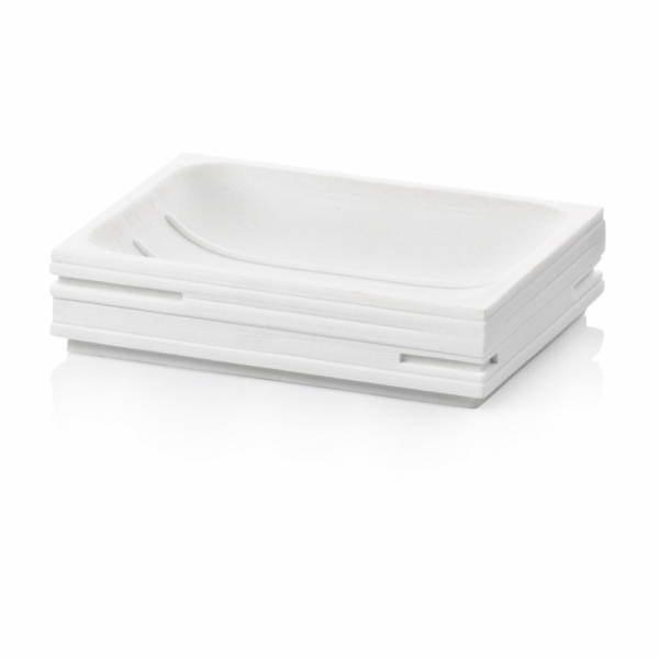 Miska na mýdlo Posidon polyresin bílá KL-24004