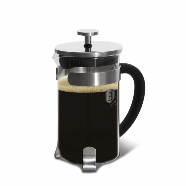 Konvička na čaj a kávu French Press 350 ml černá BH-1786