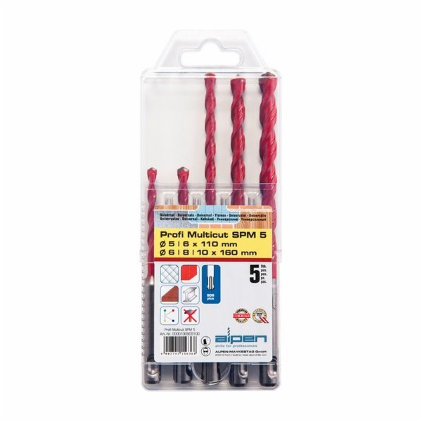 Alpine Maykestag kazeta SDS-Plus 5TLG 5-10mm / Alpmay Alp...