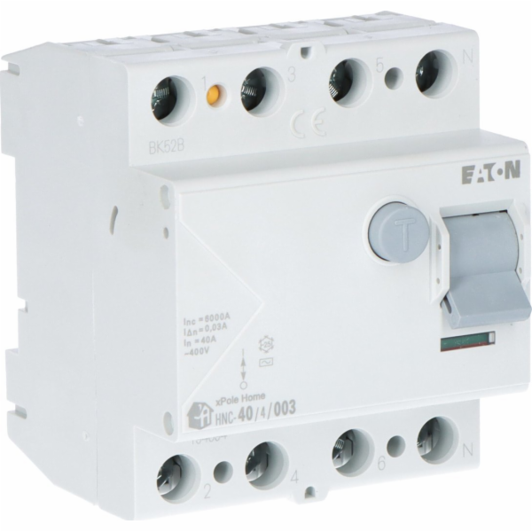 HNC-40/4/003 40A/ 30MA/AC DIFFERENTIAL CIRCUIT BREAKER 40...