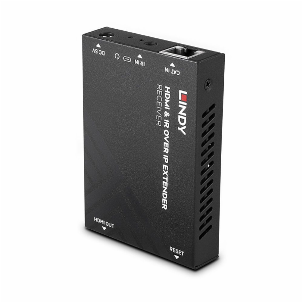 Lindy HDMI & amp; IR přes IP přijímač - kabel - zvuk/mult...