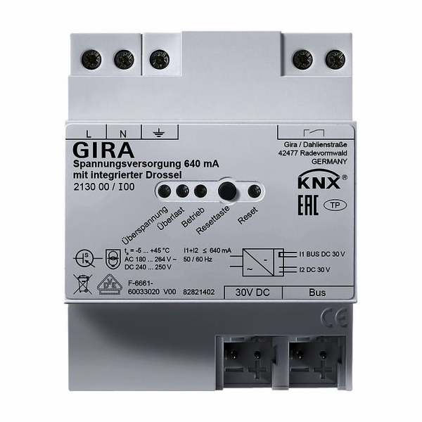 Napětí Gira napětí 640 MA / GIRA 213000 KNX REG 213000
