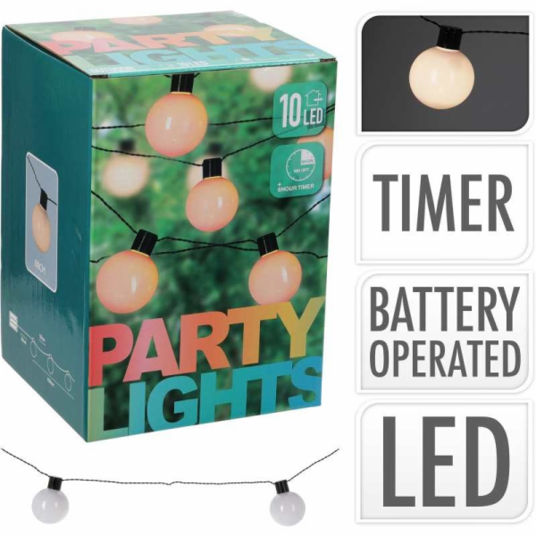 Světelný řetěz LED PARTY venkovní 10 žárovek KO-XX8115800