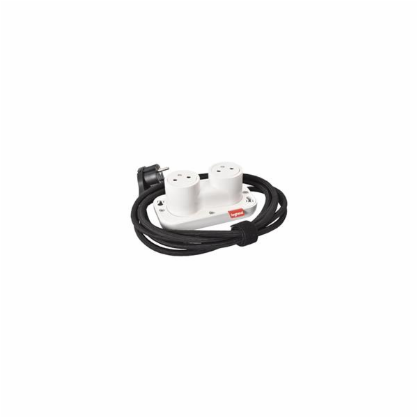 Legrand - Incara™ Electr On - Přenosná zásuvka 2x2P+T, bí...