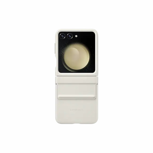 Samsung Zadní kryt z eko kůže pro Galaxy Z Flip5 Cream