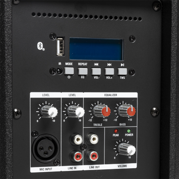 Stagg AS10, aktivní 10" reprobox MP3/BT/USB/TWS, 125W