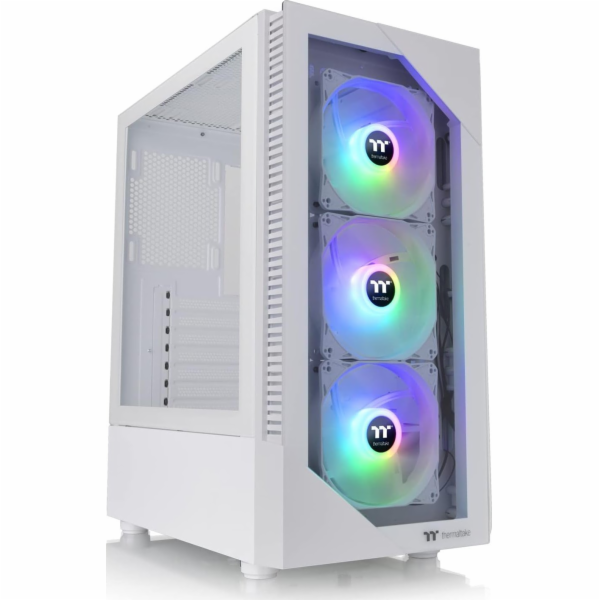 Thermaltake Pouzdro - View 200 ARGB*3 Tvrzené sklo - Sníh