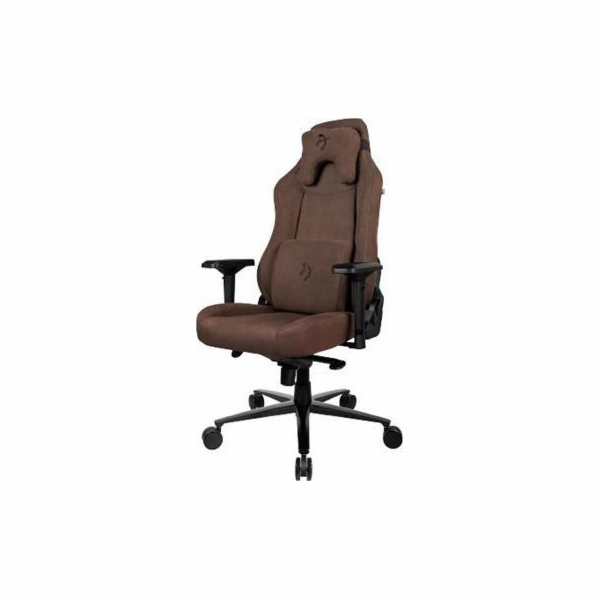 AROZZI herní židle VERNAZZA Supersoft Fabric Brown/ hnědá