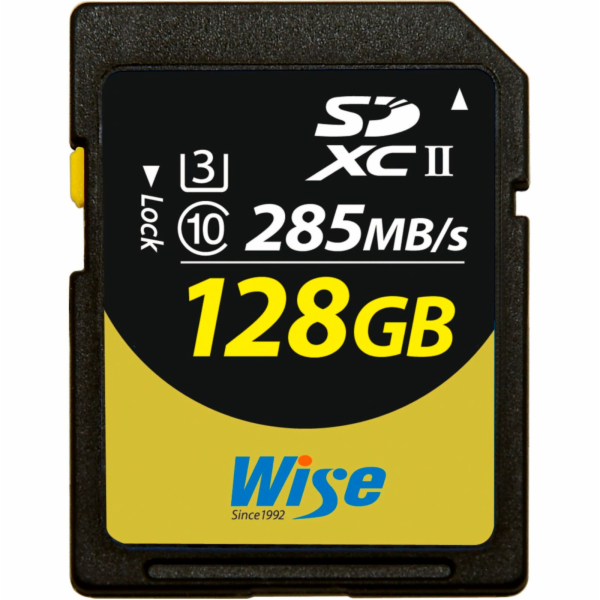 Wise SDXC UHS-II V60       128GB R:290MBs / W:100MBs   WI...
