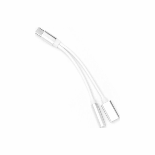 Adaptér USB-C na JACK 3,5mm (pro poslech hudby) + USB-C(n...