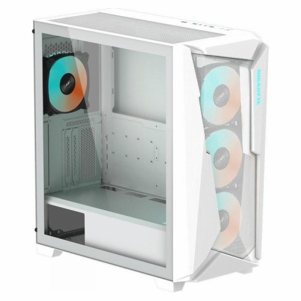 GIGABYTE C301 GLASS/Midi Tower/Transpar./Bílá