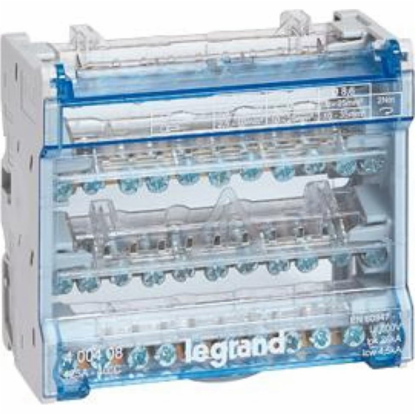 Blok modulárního rozlišení Legrand 1 6M 4P 125A 400408