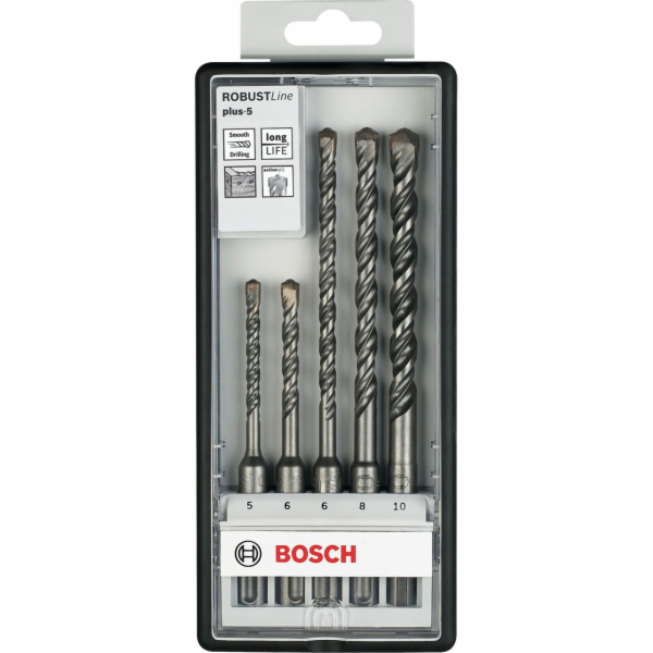 Sada vrtáků do kladiv Bosch S4L 5ks, 5-10 mm