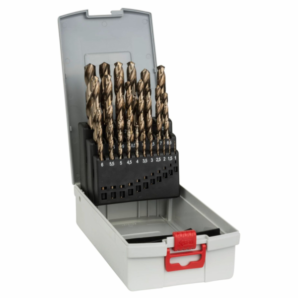 Bosch Pro Box set vrtáků na kov, HSS-Co, 1-13mm, 135°, 25ks
