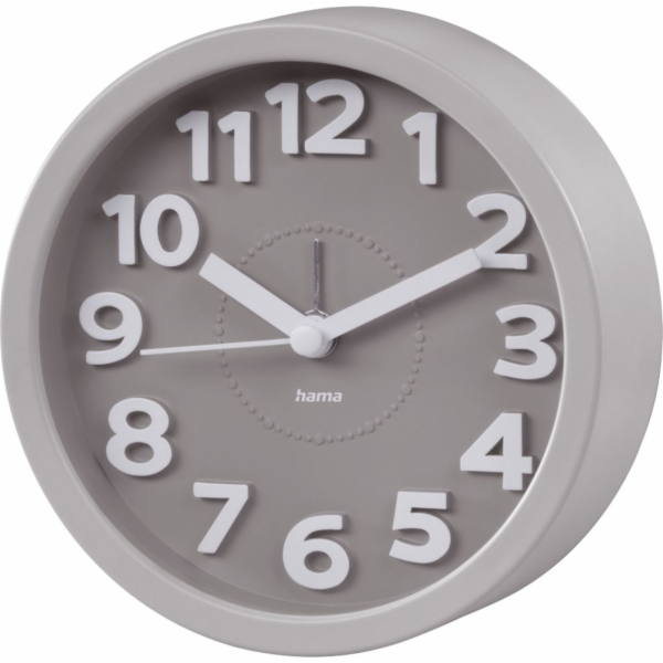 Hama Alarm Clock Retro, round Taupe, silent             1...