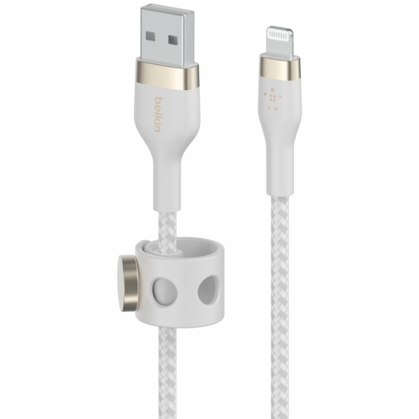 Belkin Flex Lightning/USB-A 3m mfi cert., bílý     CAA010...