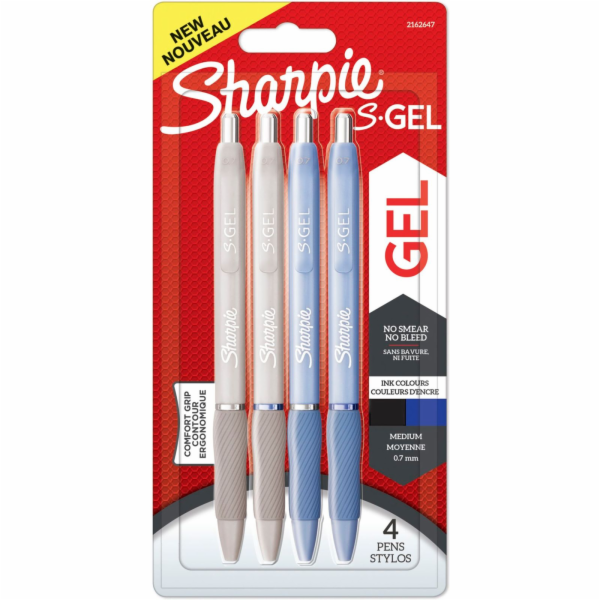 2x2 Sharpie S-Gel Frost Blue + Pearl White 0,7 mm blue + ...