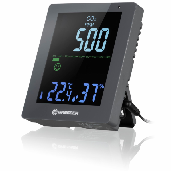 Bresser CO2 monitor kvality ovzdusí sedý
