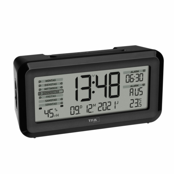 TFA 60.2562.01 Digital Radio Alarm Clock w. Room Clima  B...