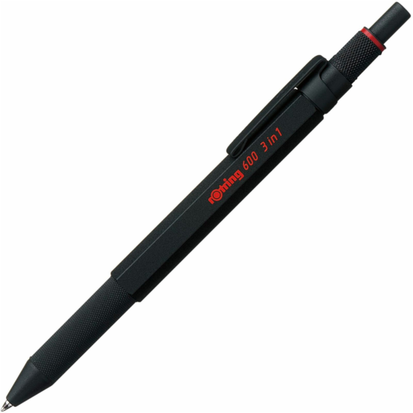 rotring 600 Multipen 3in1 black Fine-lead Pen, Ball Pen b...
