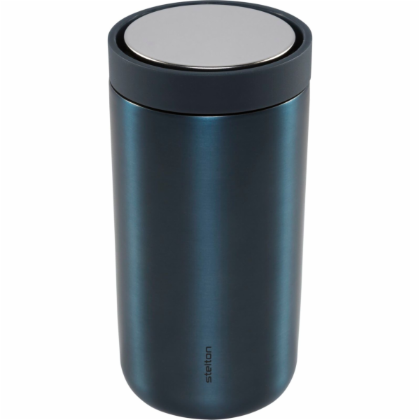 Stelton To Go Click Cup 0,2 l tmavě modrá/kovová