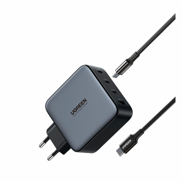 UGREEN USB-A+3xUSB-C 100W GaN Wall Charger USB C-C Cable ...