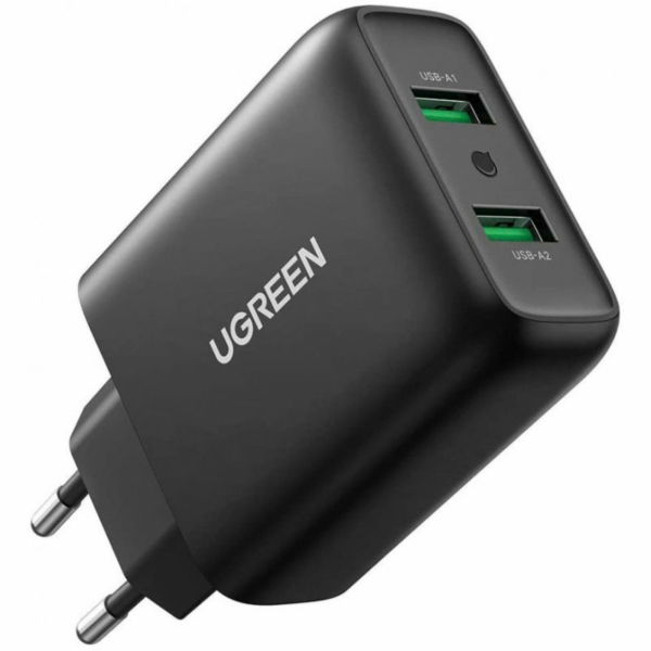 UGREEN Dual USB-A QC 3.0 36W Wall Charger