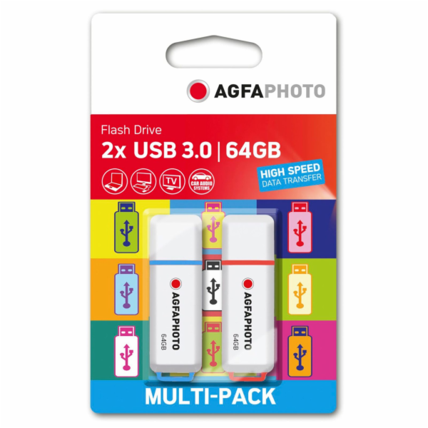 AgfaPhoto USB 3.2 Gen 1     64GB Color Mix MP2 10556