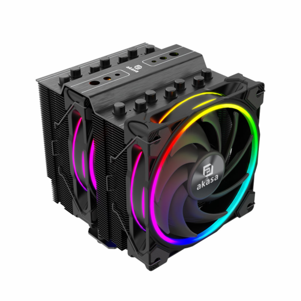 Akasa AK-CC4026HP01 AKASA chladič CPU SOHO H7 Dual Tower ...