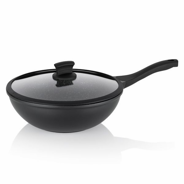 Wok Stella Nova litý hliník černý 10,0cm 30,0cm 5,0l KL-1...