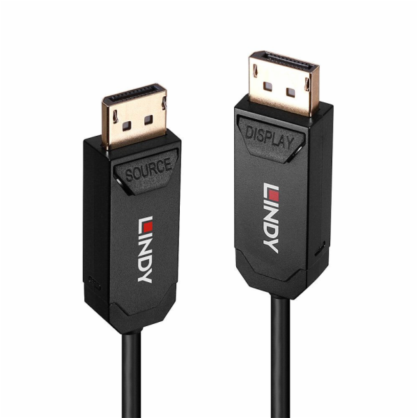Lindy 20m Fiber Optic Hybrid DP 2.0 UHBR - kabel - digitá...