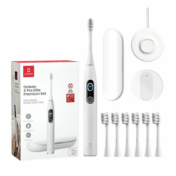 Oclean kartáček X Pro Elite set, šedý