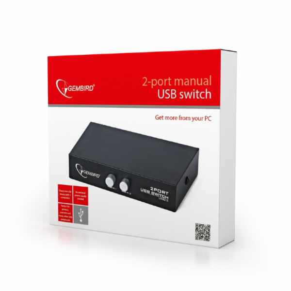 Gembird USB 2/1 přepínač tiskárny 0