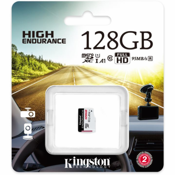 Kingston MicroSDXC karta 128GB High Endurance, 95R Class ...