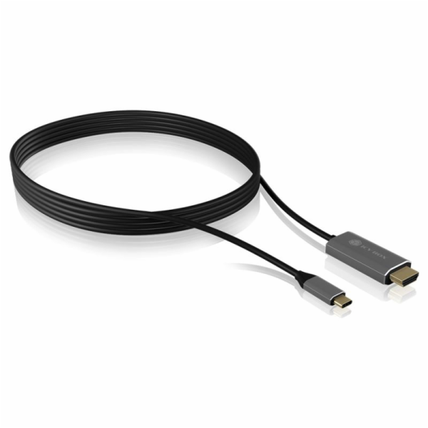 RaidSonic USB-C HDMI USB kabel, 1,8 m, černý (IB-CB020-C)