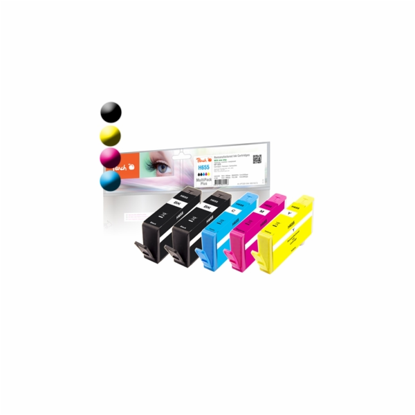 PEACH kompatibilní cartridge HP No 655 MultiPack Plus, In...