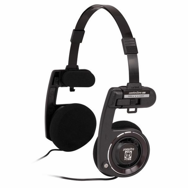 KOSS sluchátka Porta Pro BLK, 15Hz - 25kHz, 101dB/mW, 3.5...