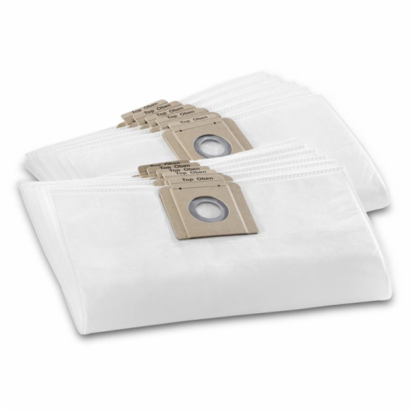 Kärcher 10x Fleece Filter Bags 3-ply T10/1 + T12/1