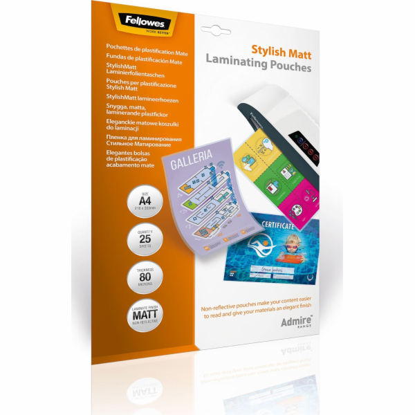 Fellowes Admire Stylish Matt A4 80 mic - 25 pcs.