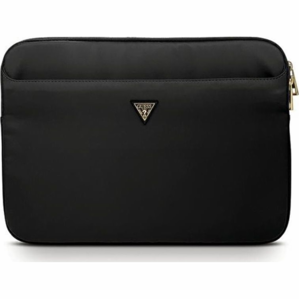 Guess pouzdro 13" černé nylonové trojúhelníkové logo Nost...