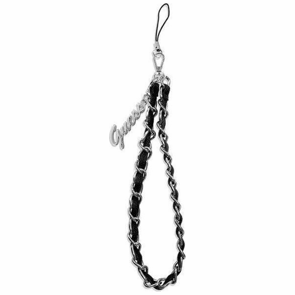 Guess Poutko na Telefon Chain Charms Black Praktické a st...