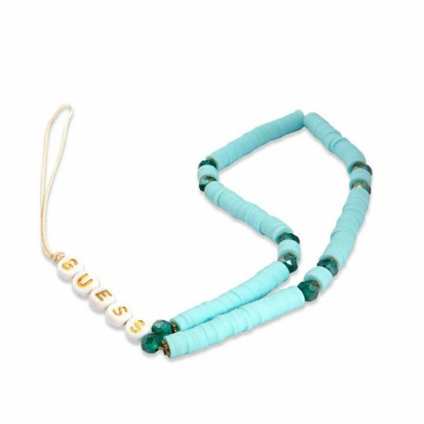 Pouzdro Guess poutko na telefon Heishi Beads modré Guess ...