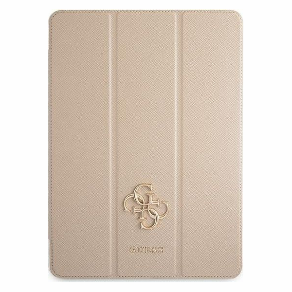 Guess Saffiano Folio Pouzdro pro iPad Pro 12.9 Gold Noste...