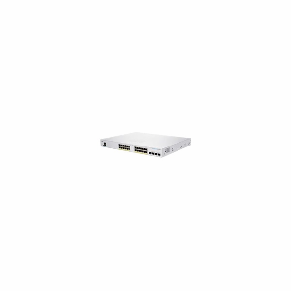 Cisco switch CBS250-24FP-4G (24xGbE,4xSFP,24xPoE+,370W) -...