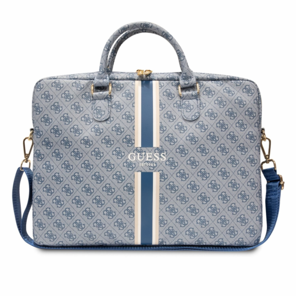 Guess PU 4G Printed Stripes Computer Bag 15/16" Blue Gues...
