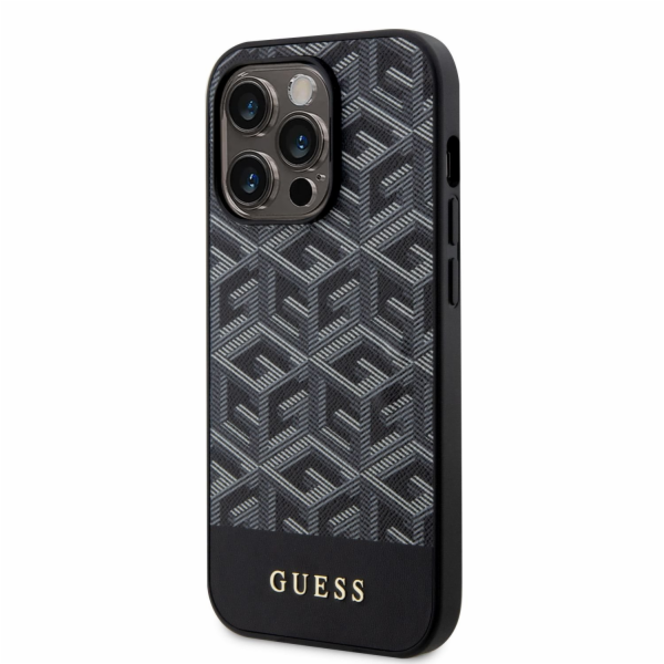 Guess PU G Cube MagSafe Kompatibilní Zadní Kryt pro iPhon...