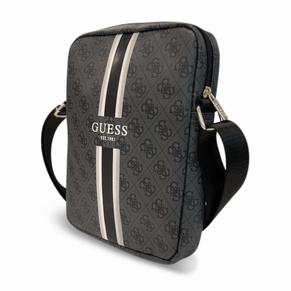 Guess PU 4G Printed Stripes Tablet Bag 10" Black Guess Ta...