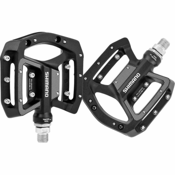 Pedály SHIMANO PD-GR500 bez zarážek a odrazek - černé